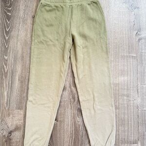 Alice + Olivia Women Green Ombre Sweatpants